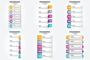 este conjunto de ilustração vetorial é perfeito para criar infográficos para publicidade. brochuras. panfletos. e revistas. vetor