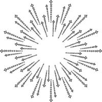 saudar fogos de artifício no desenho de linha de férias. 17293649 Vetor no  Vecteezy