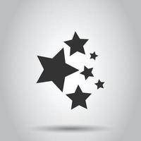 ícone de estrela em estilo simples. ilustração em vetor forma em fundo branco isolado. conceito de negócio emblema geométrico.