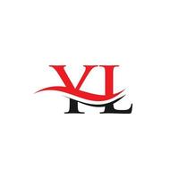 logotipo da letra yl. modelo de vetor de design de logotipo comercial de letra yl inicial