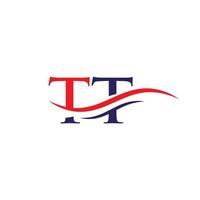 tt logotipo vinculado para negócios e identidade da empresa. vetor de logotipo de carta criativa tt