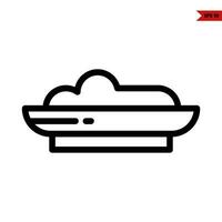 ilustração do ícone da linha de alimentos vetor