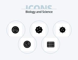 design de ícones do pacote de ícones de glifo de biologia 5. ampliação. biologia. medicina. bactéria. química vetor