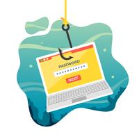 Ilustração gratuita de phishing em vetor