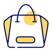 ícone da sacola de compras, vetor editável fácil de usar