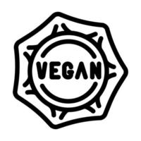 ilustração vetorial de ícone de linha de bolinhos veganos vetor