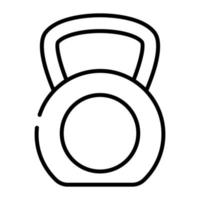 incrível ícone de kettlebell para uso premium, ponderação girya vetor