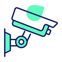ícone de vigilância da câmera cctv, vetor de câmera de segurança em estilo editável