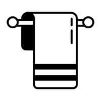 design de vetor de cabide de toalha em estilo moderno, ícone editável