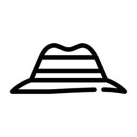 sinal de ilustração vetorial de ícone de linha de avô de chapéu vetor