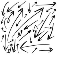 definir conjunto de esboço de linha de círculo desenhado à mão. círculos redondos de rabisco circular vetorial para elemento de design de marca de nota de mensagem. lápis ou caneta graffiti bolha ou ilustração de rascunho de bola. vetor
