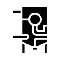 ilustração do símbolo vetorial do ícone do glifo do equipamento refinador vetor