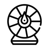 roda da ilustração em vetor ícone da linha da fortuna