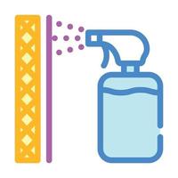 ilustração em vetor ícone de cor de pulverizador de camada à prova d'água