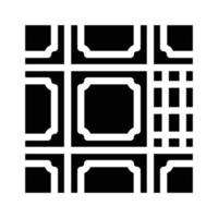 ilustração em vetor ícone de glifo de ladrilhos de chão