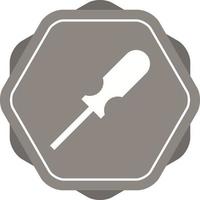 ícone de glifo vetorial de chave de fenda exclusivo vetor