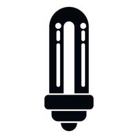 vetor simples do ícone da lâmpada uv elétrica. cuidados médicos