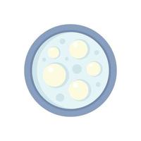 vetor plana de ícone de lactobacilos. célula de saúde