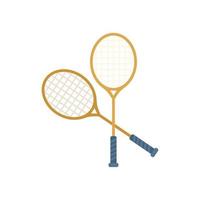 vetor plana do ícone do badminton. exercício esportivo