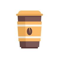 vetor plana de ícone de xícara de café expresso. restaurante café