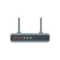 vetor plana de ícone de equipamento de modem. internet wifi