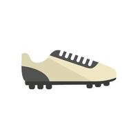 vetor plano de ícone de chuteira de futebol. sapato de futebol