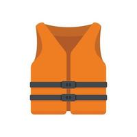 vetor plano de ícone de colete de resgate. jaqueta de segurança