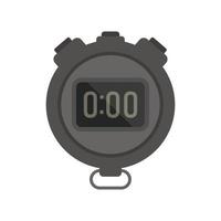 vetor plano do ícone do tempo do cronômetro. relógio temporizador