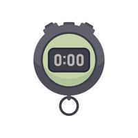 vetor plano de ícone de cronômetro de alarme. parar o relógio