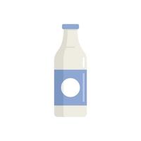 garrafa de leite probiótico ícone vetor plana. bactérias intestinais