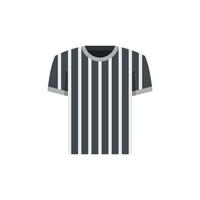 vetor plano do ícone da camisa do árbitro. penalidade de juiz