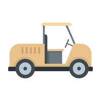 ícone da máquina de carrinho de golfe, estilo simples vetor