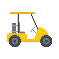 ícone do campo de carrinho de golfe, estilo simples vetor