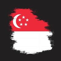 nova bandeira abstrata colorida de singapura vetor