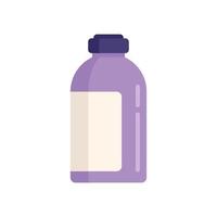ícone de garrafa química amaciante, estilo simples vetor