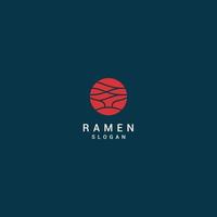 vetor de ícone de design de logotipo ramen