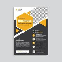 design de folheto de negócios corporativos e modelo de página de capa de brochura vetor