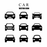 modelos de carro. conjunto de ícones do carro. ilustração vetorial de estoque vetor