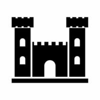 ilustração do ícone do castelo. vetor de estoque.