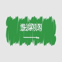 escova de bandeira da arábia saudita vetor