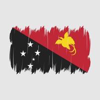 escova de bandeira de papua vetor