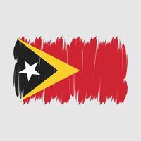 escova de bandeira de timor leste vetor