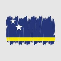 pincel de bandeira de curaçao vetor