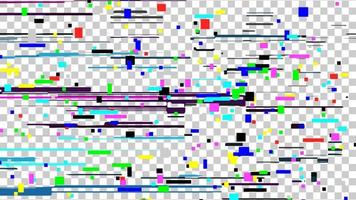 vetor de textura de ruído de falha. transmissão quebrada. introdução e finalização da programação da tv. rede descendente. falha de defeito de tela. isolado na ilustração de fundo transparente.