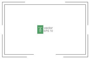 linha de fronteira. modelo de quadro de contorno de retângulo simples, conceito vintage. projeto de ilustração vetorial isolado no fundo branco. eps 10. vetor