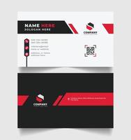 modelo de design de cartão de visita corporativo com estilo de cartões de visita moderno, abstrato e mínimo vetor pronto para impressão