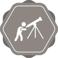 ícone de glifo de vetor de telescópio de ajuste exclusivo