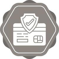 ícone de vetor de pagamento de segurança