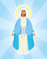 assunção milagrosa da virgem maria vetor