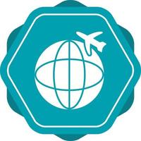 ícone de vetor de voos internacionais